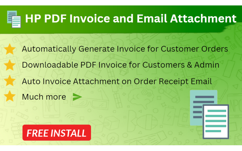 PDF Invoice & Invoice PDF Email Attachment