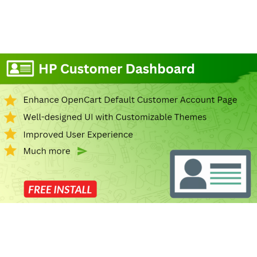 HP Customer Dashboard OpenCart