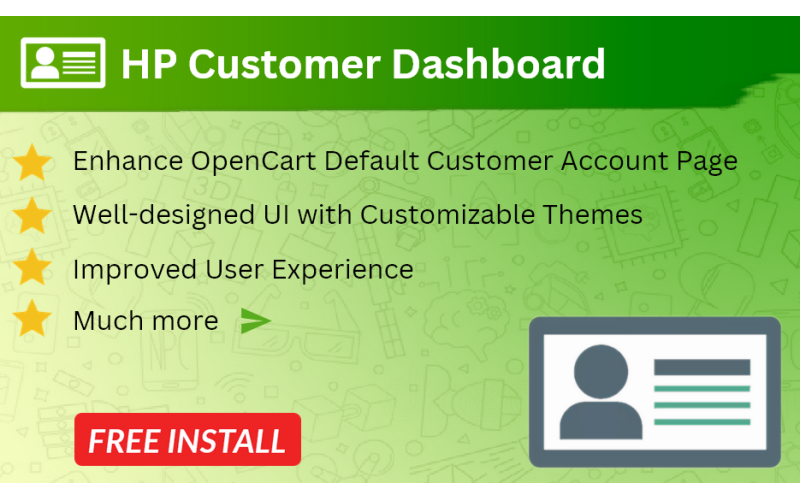 OC  Customer Dashboard OpenCart