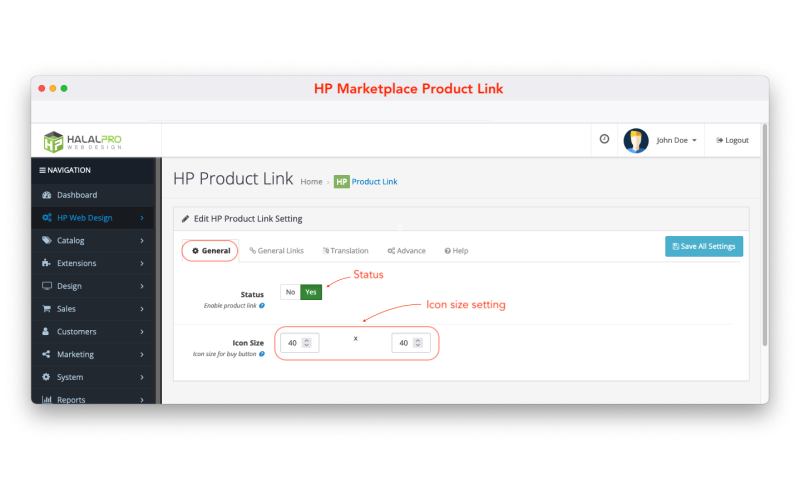 Marketplace Product Link Extension Opencart screenshot 5