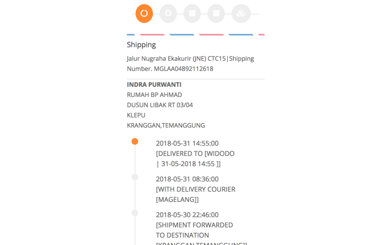 Module Tracking/Lacak Resi OpenCart screenshot 2