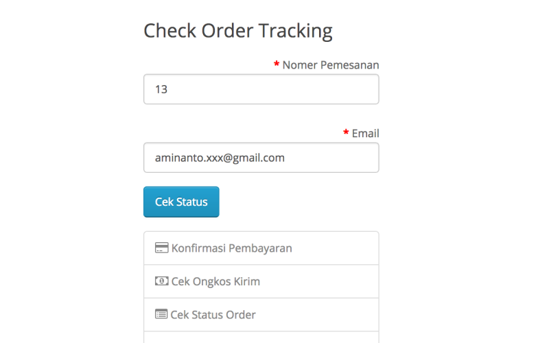 Module Tracking/Lacak Resi OpenCart screenshot 13