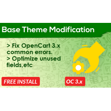 Base Theme Modification OpenCart