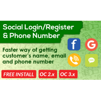 Login Social Media (Facebook, Google) OpenCart