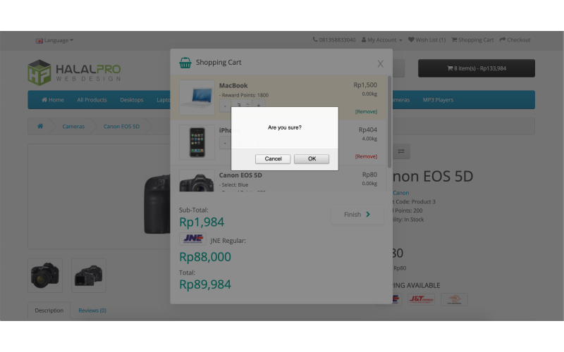 Ajax Whatsapp Checkout OpenCart screenshot 1