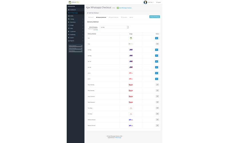 Ajax Whatsapp Checkout OpenCart screenshot 8