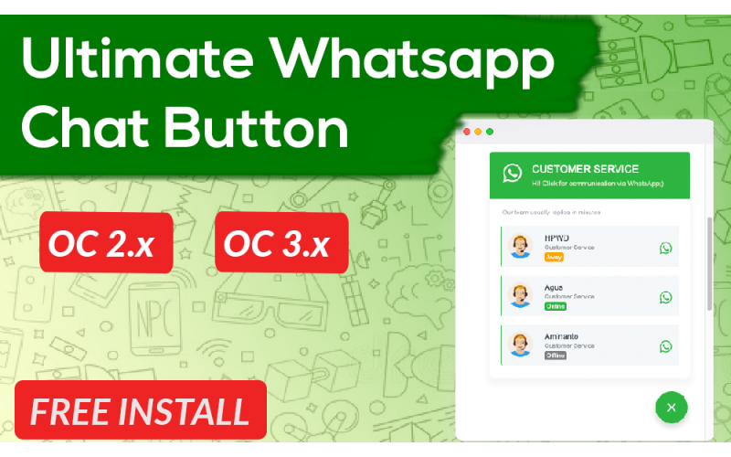 Module Chat Whatsapp OpenCart