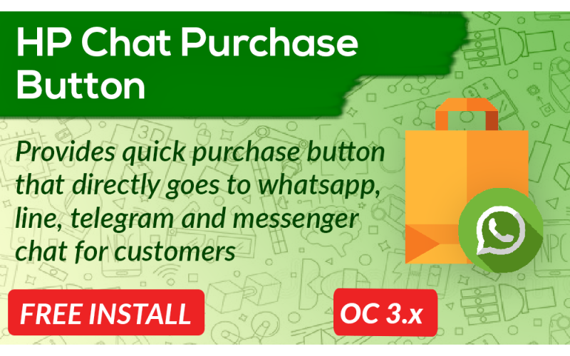 Chat Beli via Whatsapp Facebook Telegram Line OpenCart