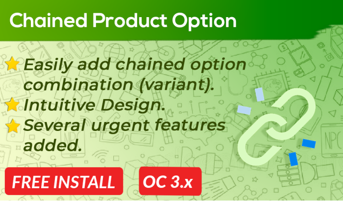 Chained Product Option OpenCart