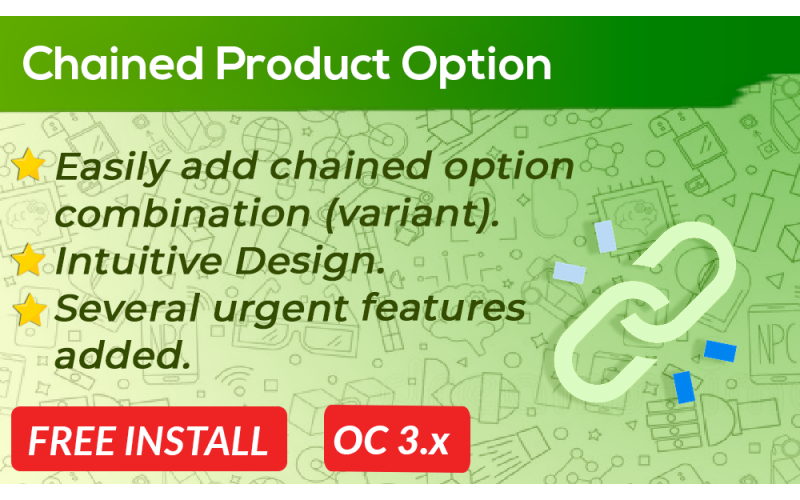 Chained Product Option OpenCart