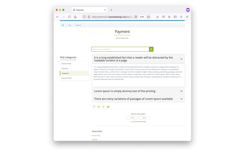 Module Ultimate FAQs OpenCart screenshot 9