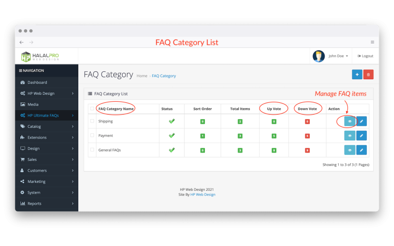 Module Ultimate FAQs OpenCart screenshot 3