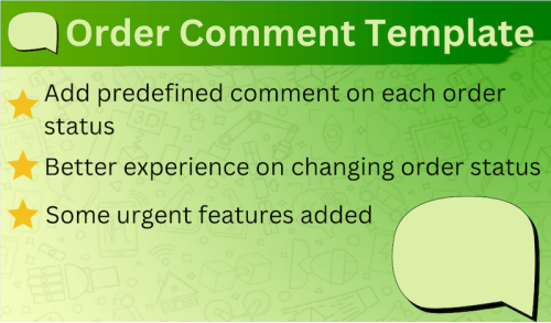 HP Order Comment Template HP Order Comment Template