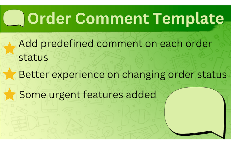 OC  Order Comment Template