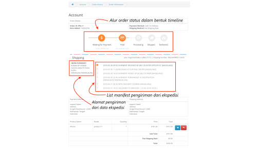Starter Bundling OpenCart : HP Shipping Bundle | HP Order Tracking | HP Payment Confirmation, dll