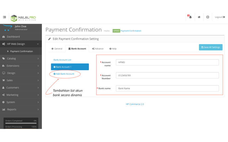 Konfirmasi Pembayaran OpenCart screenshot 5
