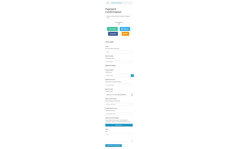 Konfirmasi Pembayaran OpenCart screenshot 9