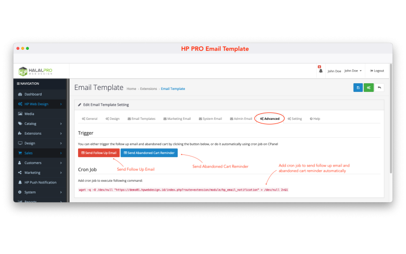 PRO Email Template for OpenCart screenshot 5