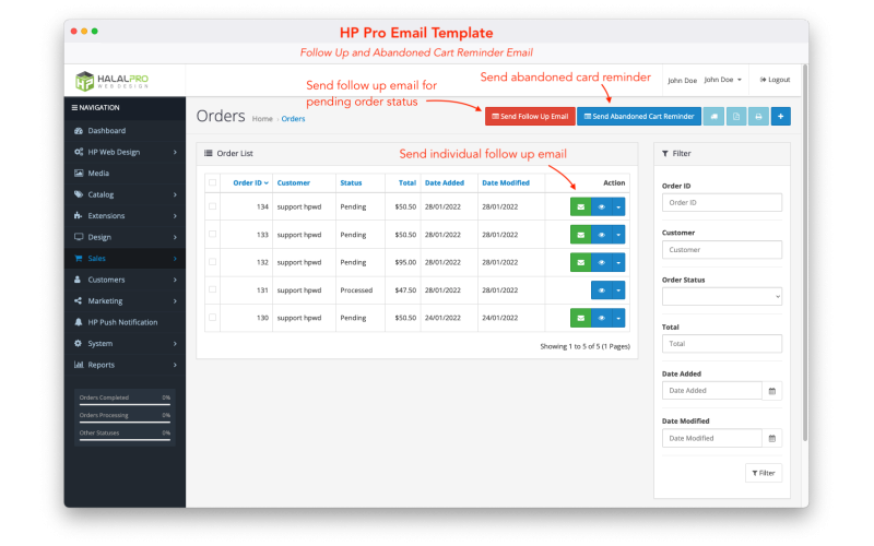 PRO Email Template for OpenCart screenshot 9
