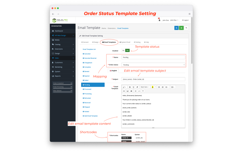 PRO Email Template for OpenCart screenshot 12