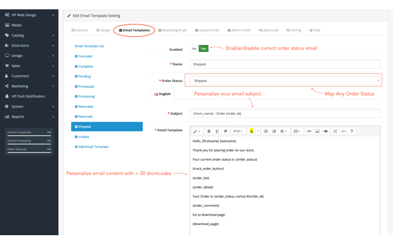 PRO Email Template for OpenCart screenshot 7