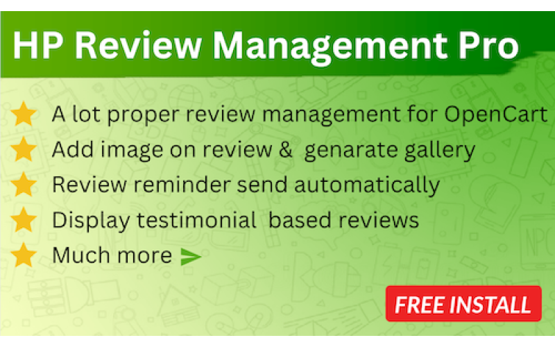 OC  Review Management Pro OpenCart