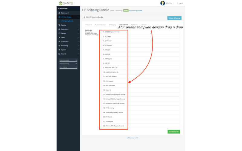 Pengiriman OpenCart Lengkap Kurir Indonesia, JNE, POS, Sicepat, JNT, dll screenshot 1