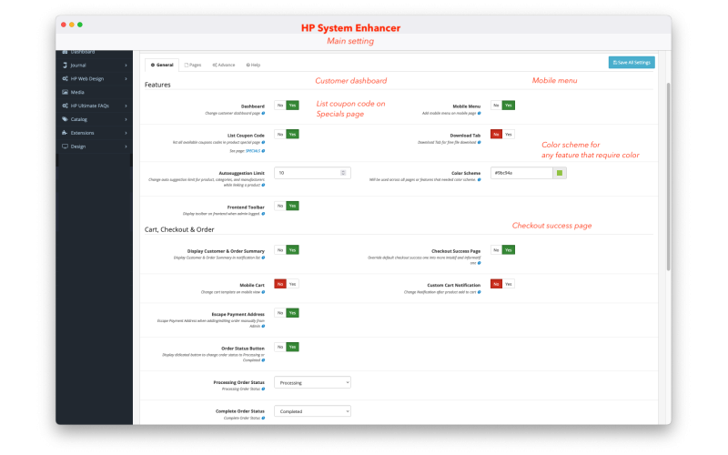 OC  System Enhancer OpenCart screenshot 6