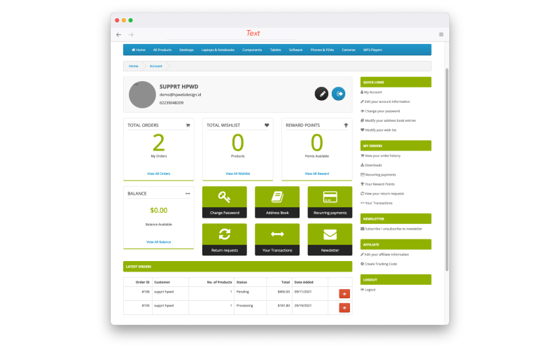 OC  System Enhancer OpenCart screenshot 2